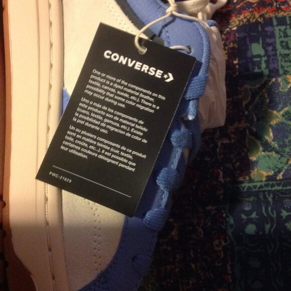 Converse Men's Pro Blaze Classic White & Blue Leather & Suede Sneakers-11.5 -NIB - Picture 7 of 10